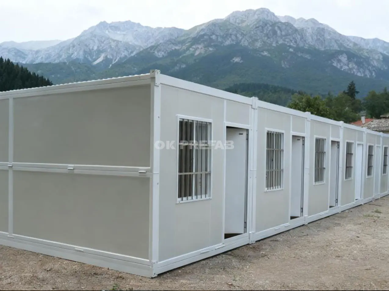 x-type foldable container house for rescue