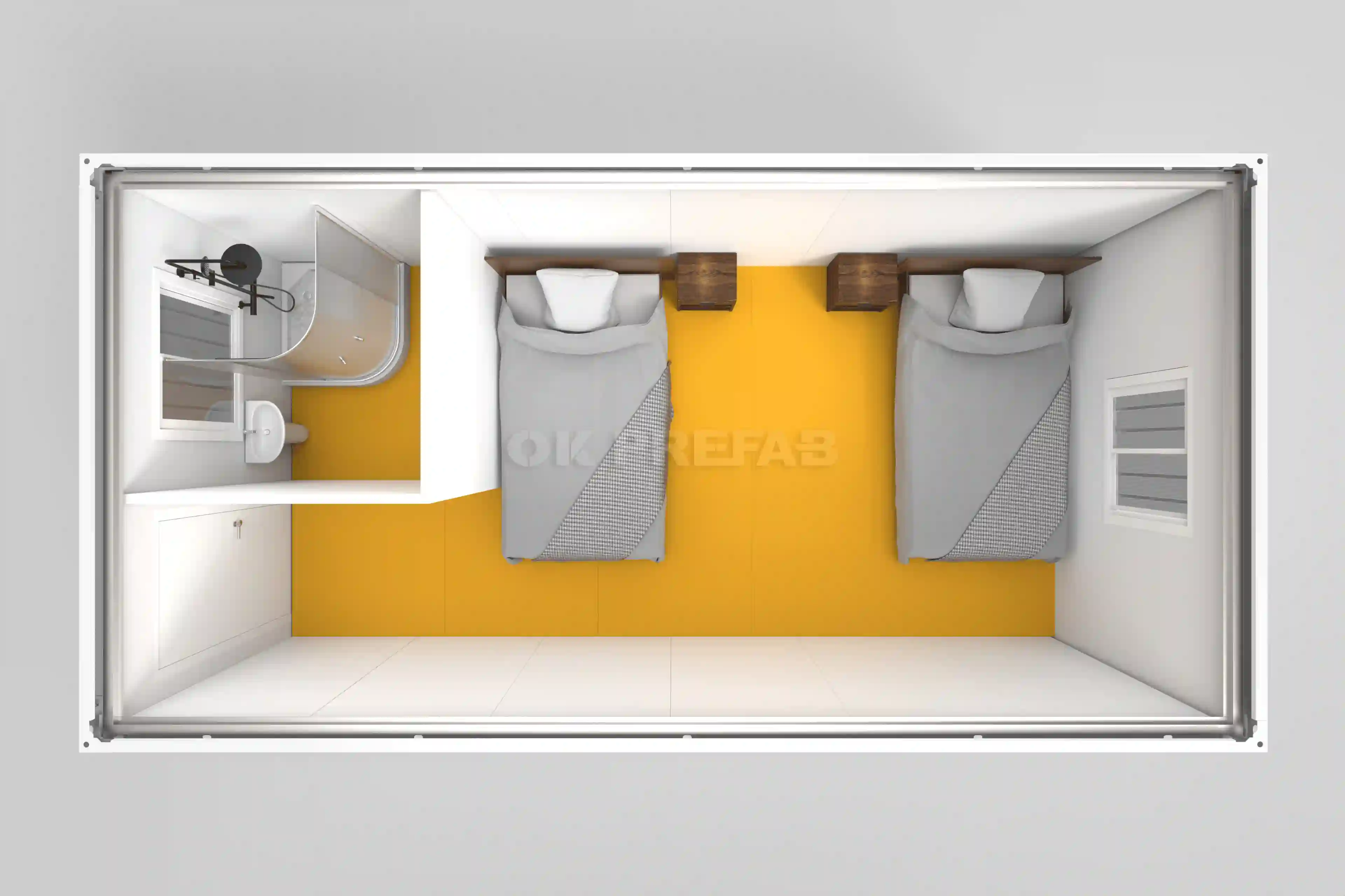 ok prefab container house factory manufacturer for home living shop office