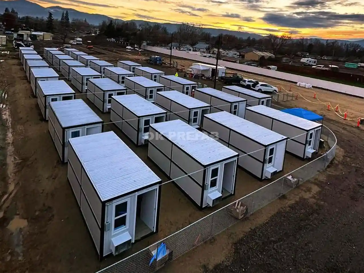x-type foldable container house for living office kitchen