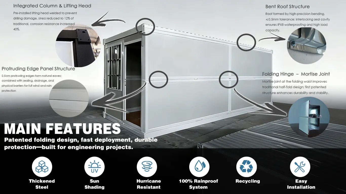 ok prefab x tpye container foldable house prefab tiny camp office home detail