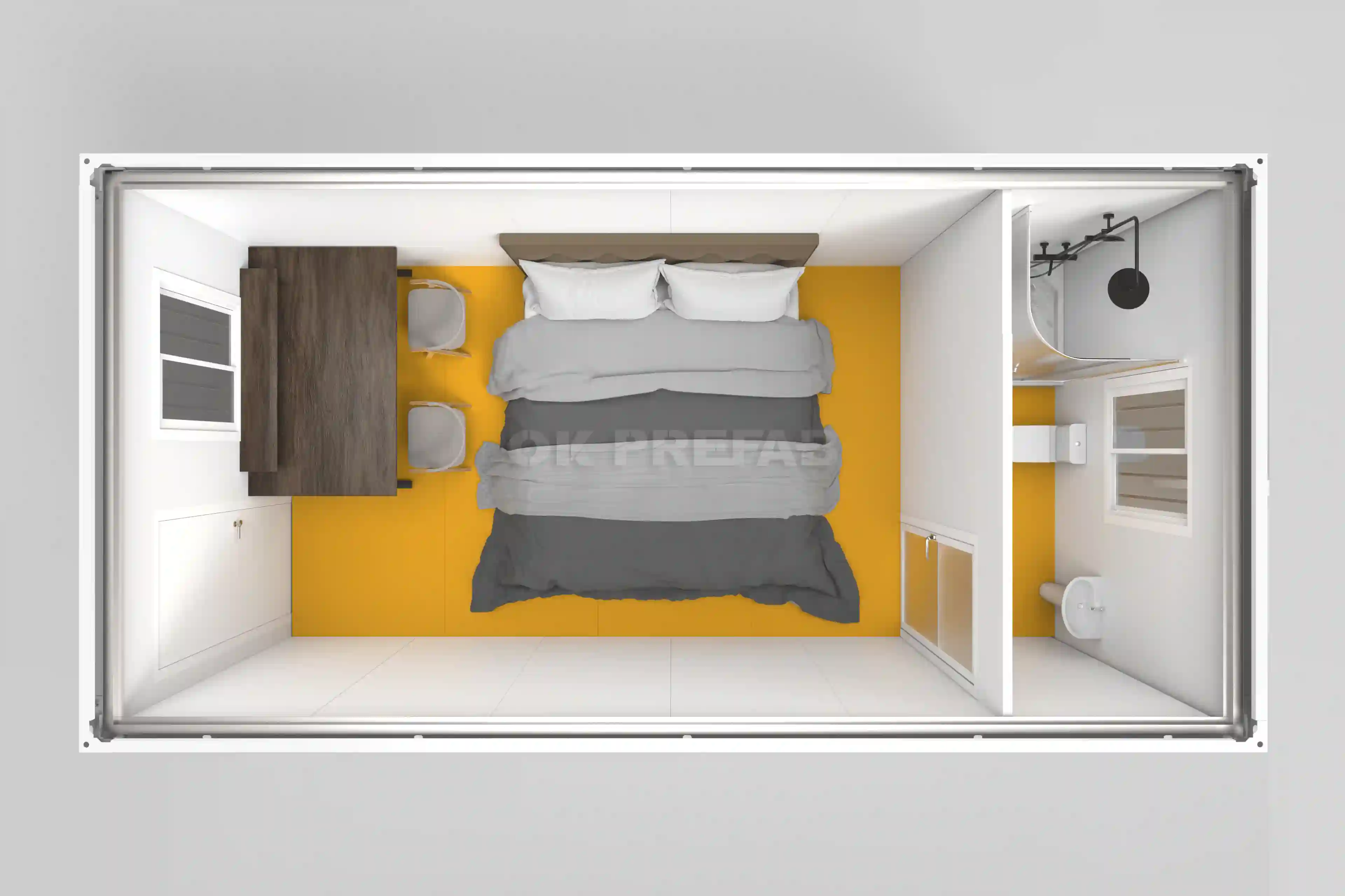 ok prefab container house factory manufacturer for home living shop office