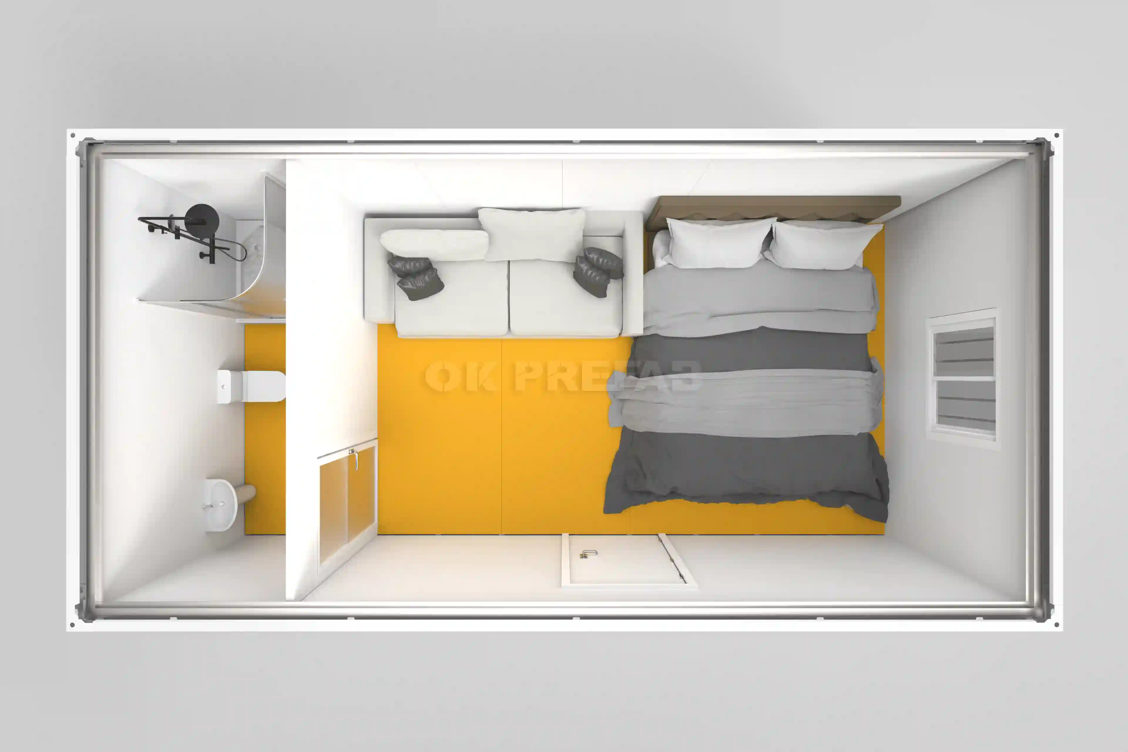 ok prefab container house factory manufacturer for home living shop office