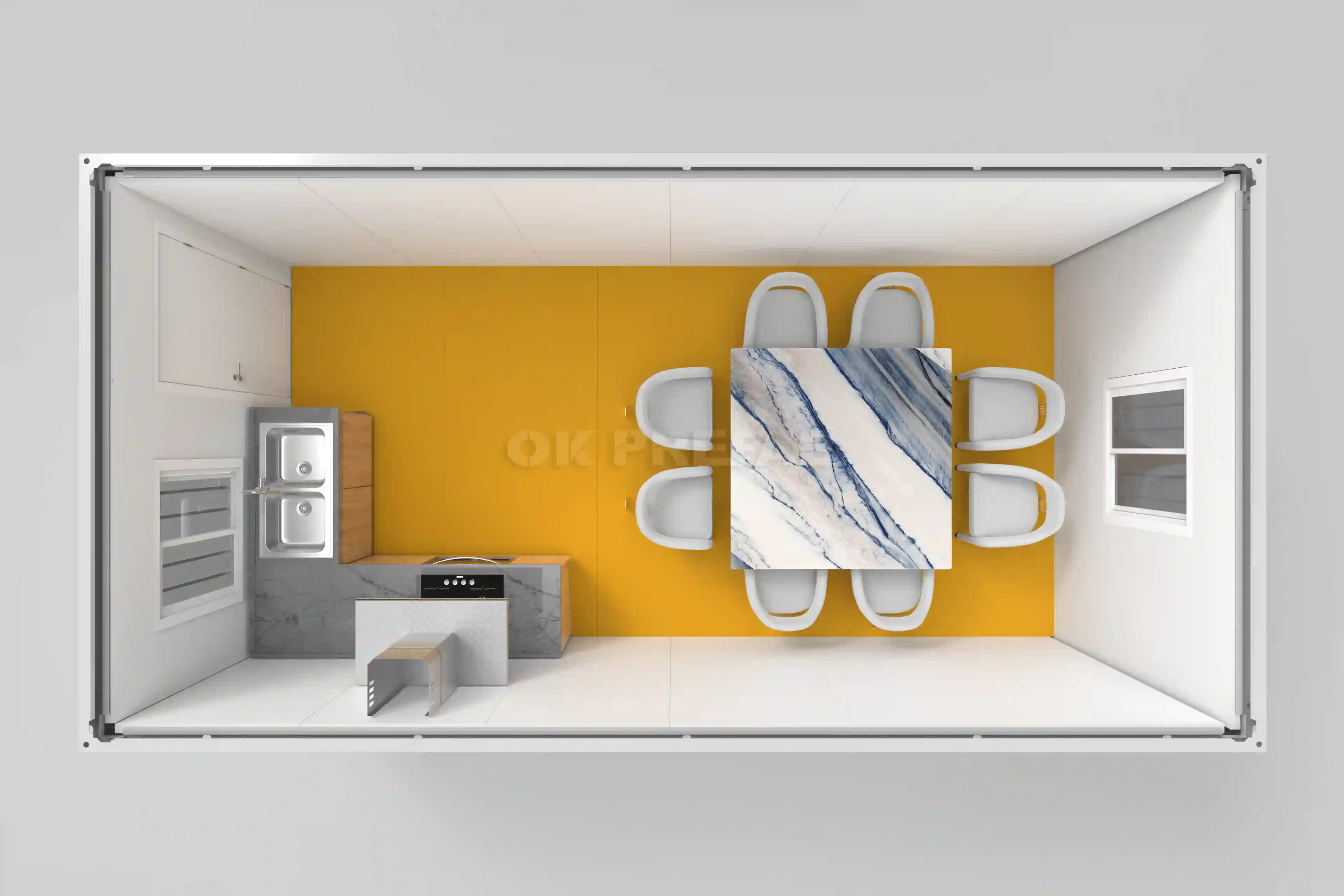 ok prefab container house factory manufacturer for home living shop office