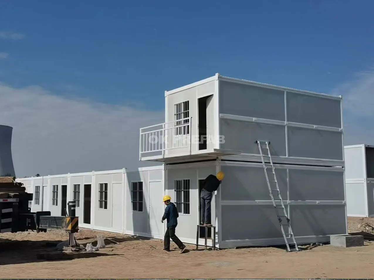 okprefab mobile moveable prefabricated camp folding tiny container house