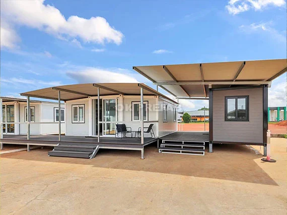20ft expandable container house ok prefab folding mobile easy installation prefabricated luxury villas