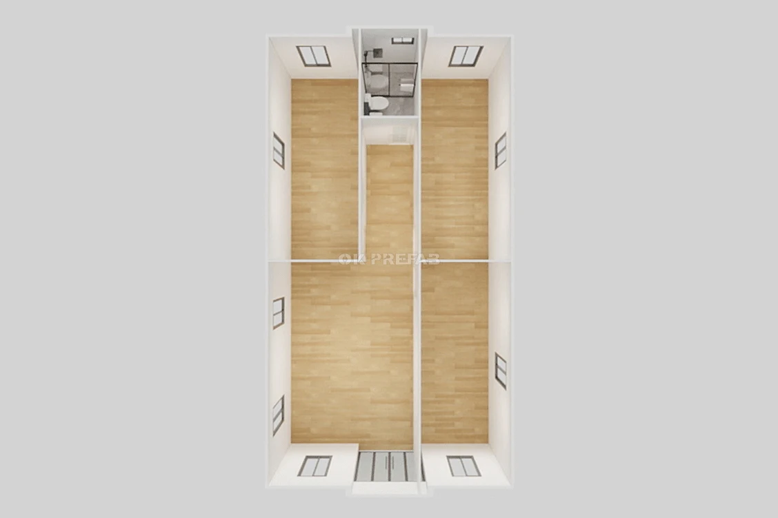 ok prefab house container expandable folding ADU shop living luxury villa-40ft-3bedroom