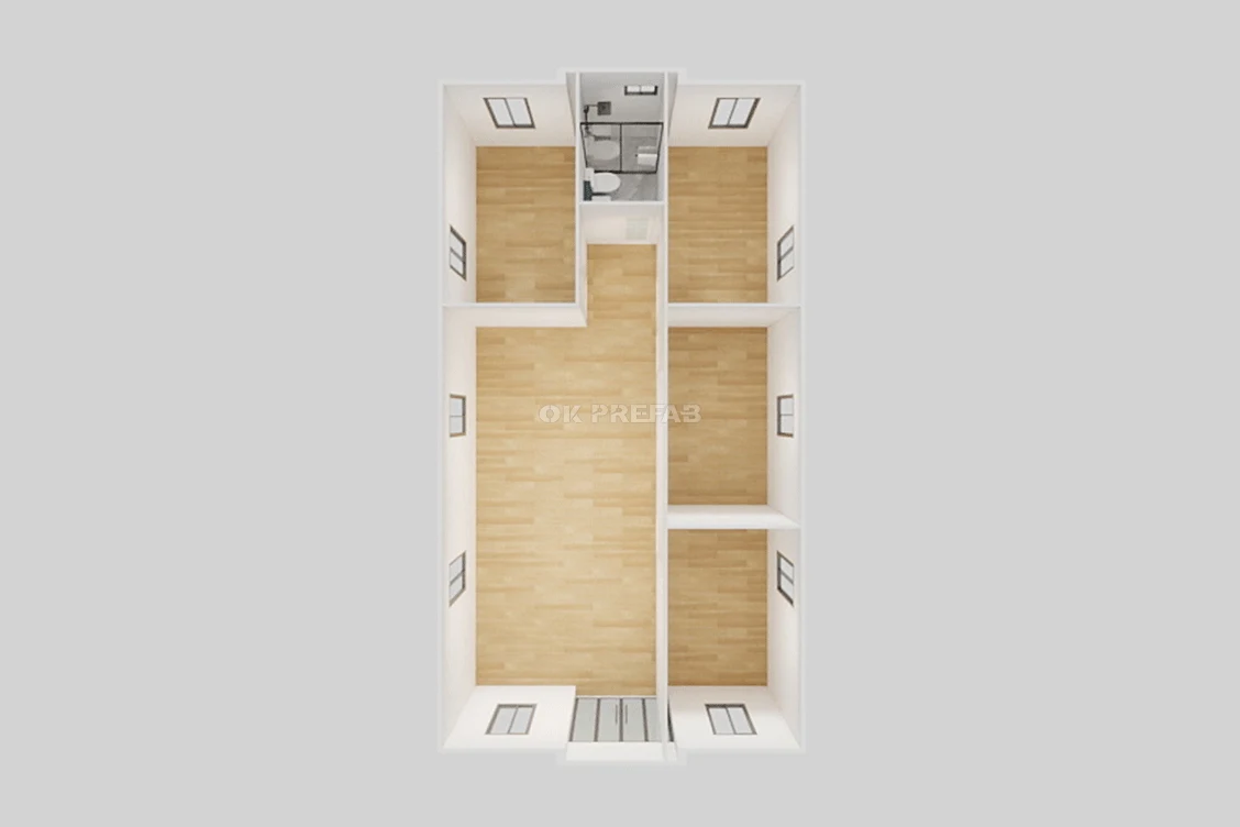 ok prefab house container expandable folding ADU shop living luxury villa-40ft-4bedroom