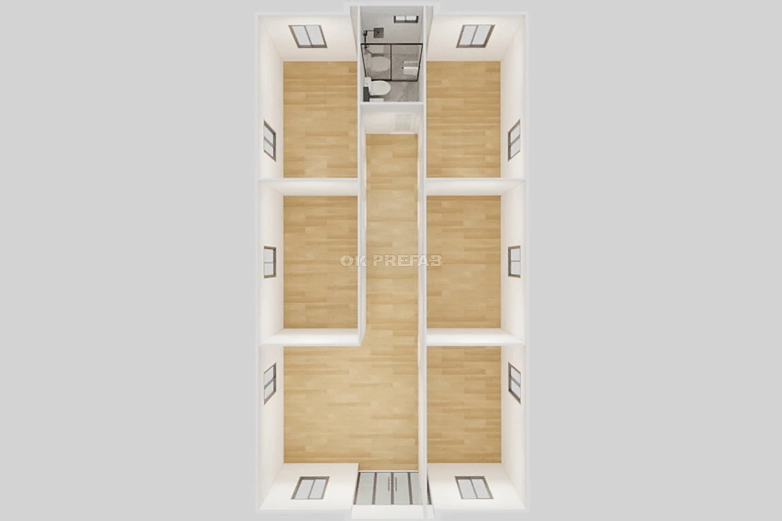 ok prefab house container expandable folding ADU shop living luxury villa-40ft-5bedroom
