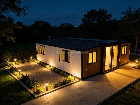 20ft expandable container house ok prefab folding mobile easy installation prefabricated luxury villas